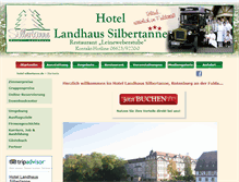 Tablet Screenshot of hotel-silbertanne.de